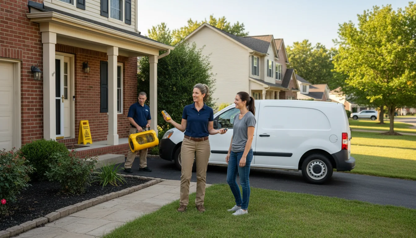Residential water damage restoration in Orbisonia, PA